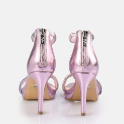 Discount BUFFALO Selma Sandales A Talon Vegan Purple Violet