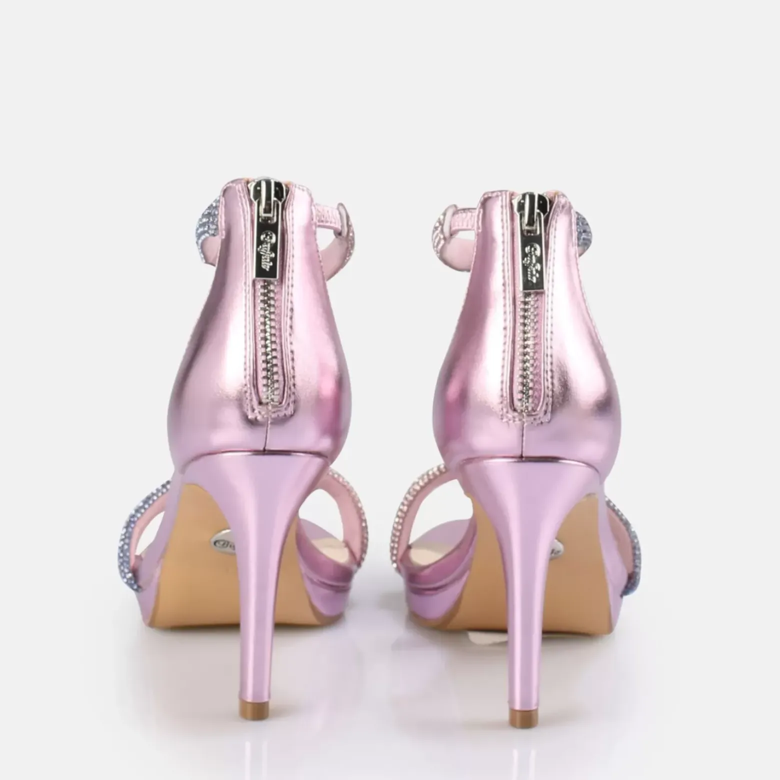 Discount BUFFALO Selma Sandales A Talon Vegan Purple Violet