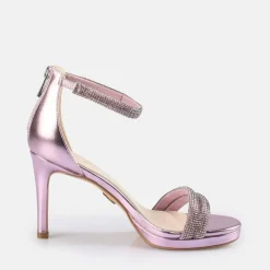 Discount BUFFALO Selma Sandales A Talon Vegan Purple Violet