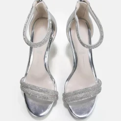 Cheap BUFFALO Selma Sandales Veganes Argent