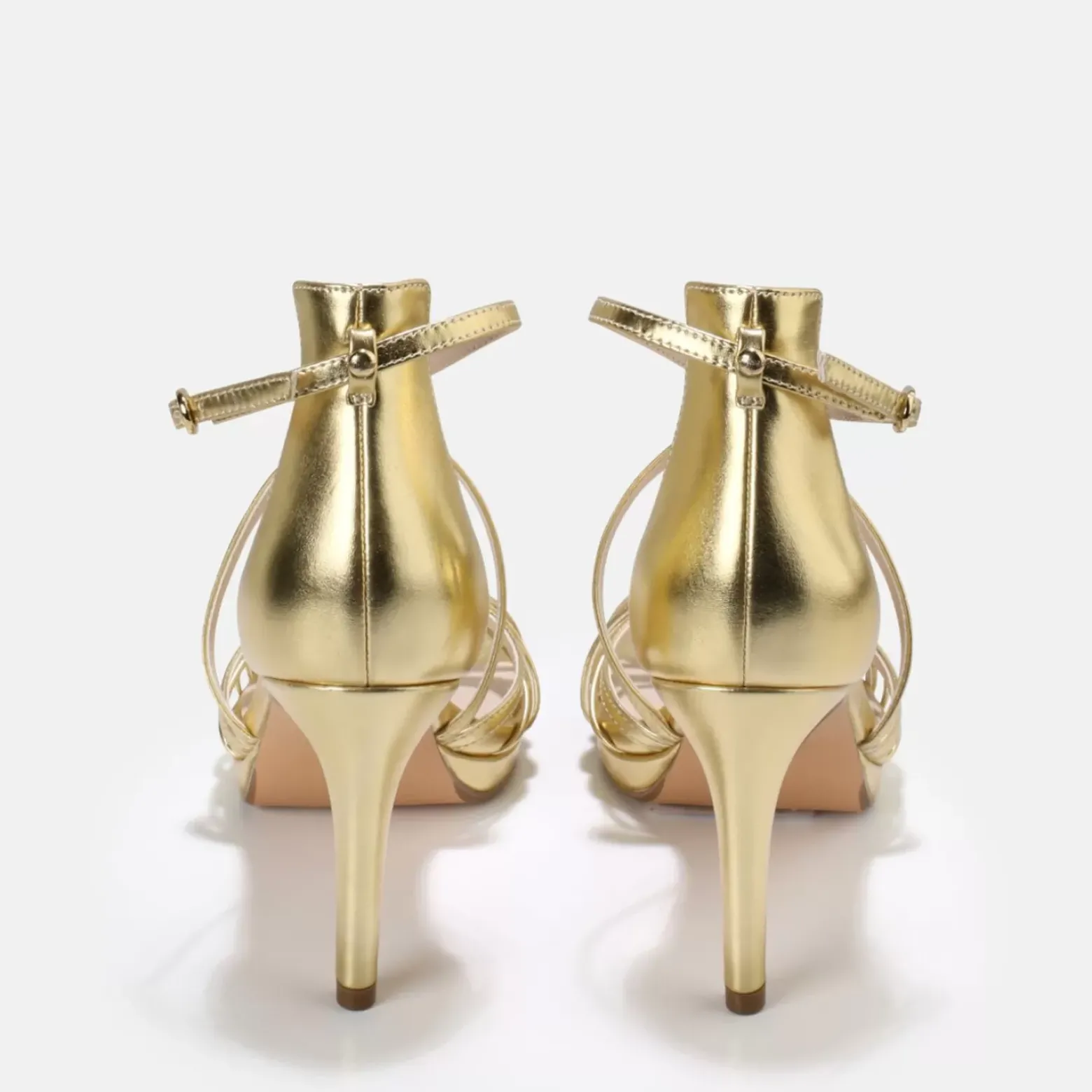 Fashion BUFFALO Serena Bow Sandales Veganes D E Or