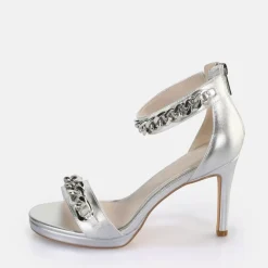 Store BUFFALO Serena Chain Sandales A Talon Vegan Argent