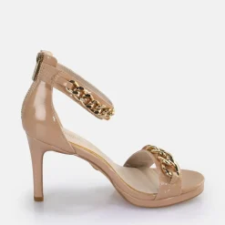 Discount BUFFALO Serena Chain Sandales A Talon Vegan Blush