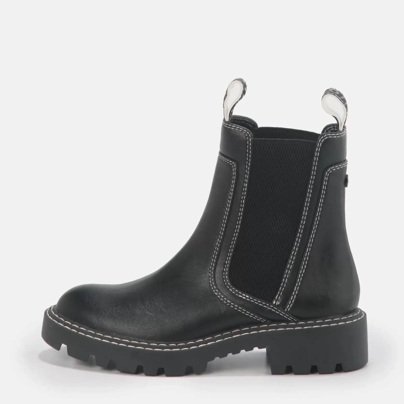 New BUFFALO Seven Bottines Cheville Veganes Noir