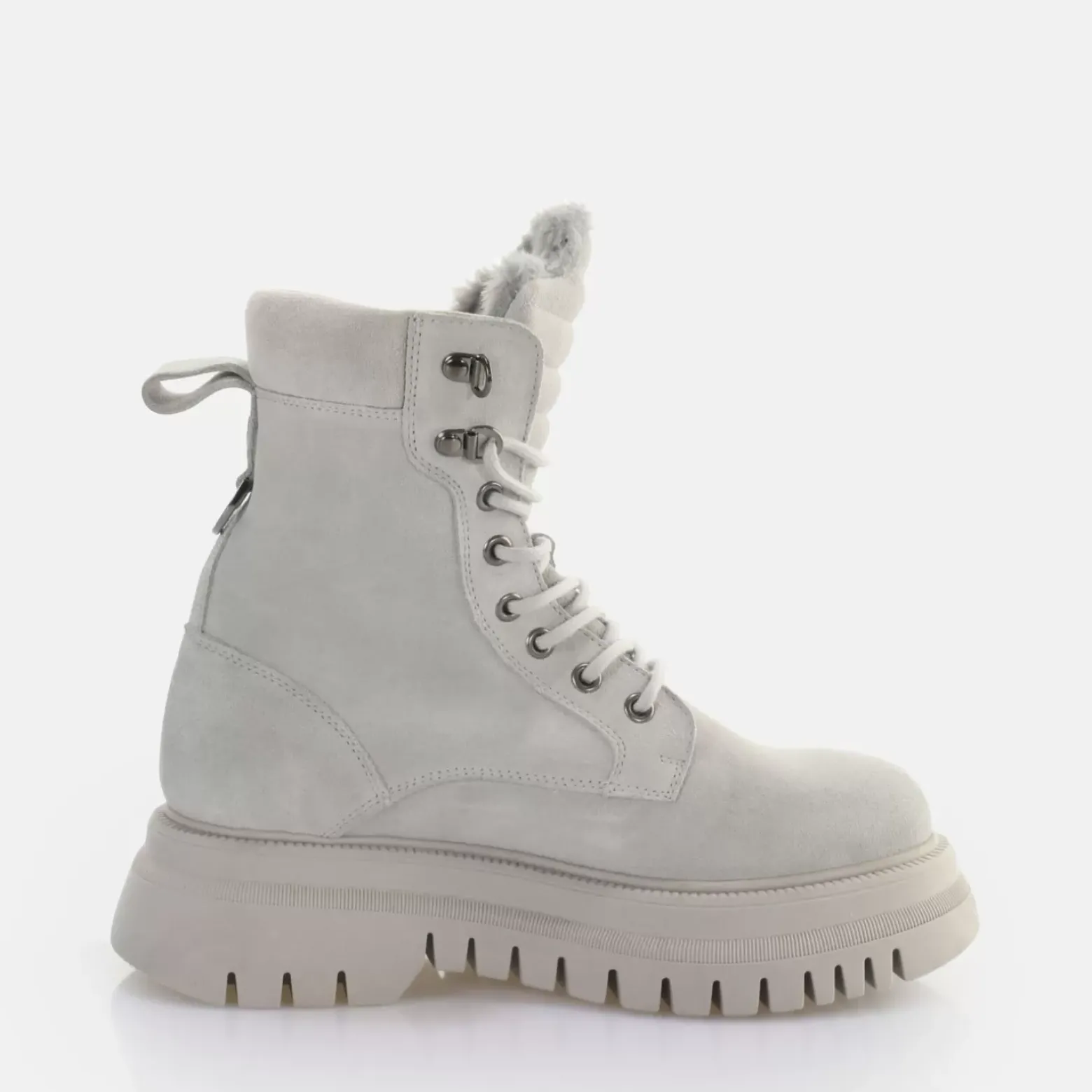 Cheap BUFFALO Shade Laceup Hi Warm Bottines Gris