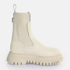 Shop BUFFALO Shade Sock Chelsea Bottines Creme