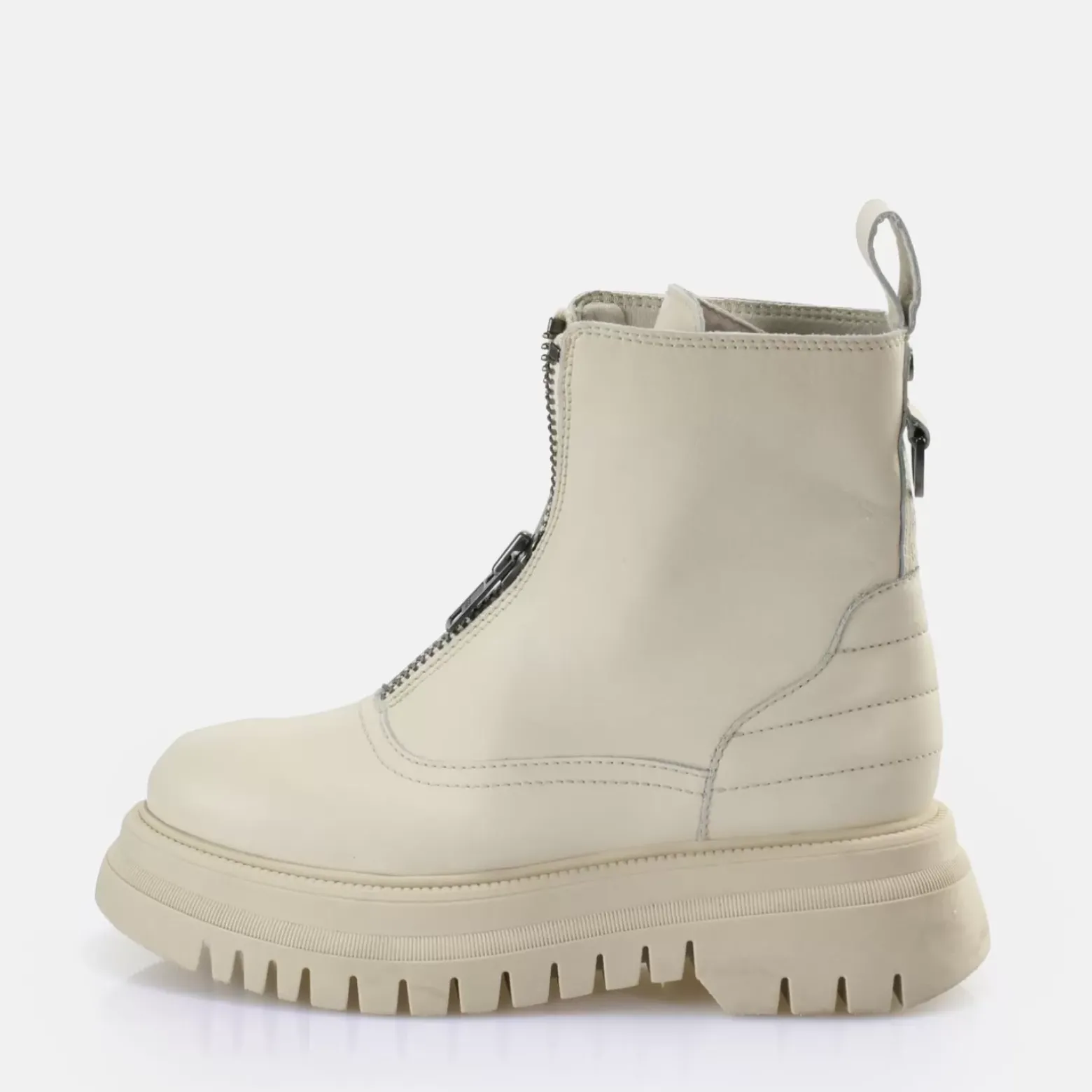 Hot BUFFALO Shade Zip Mid Bottines Creme