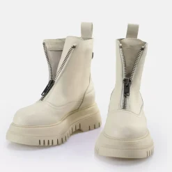 Hot BUFFALO Shade Zip Mid Bottines Creme