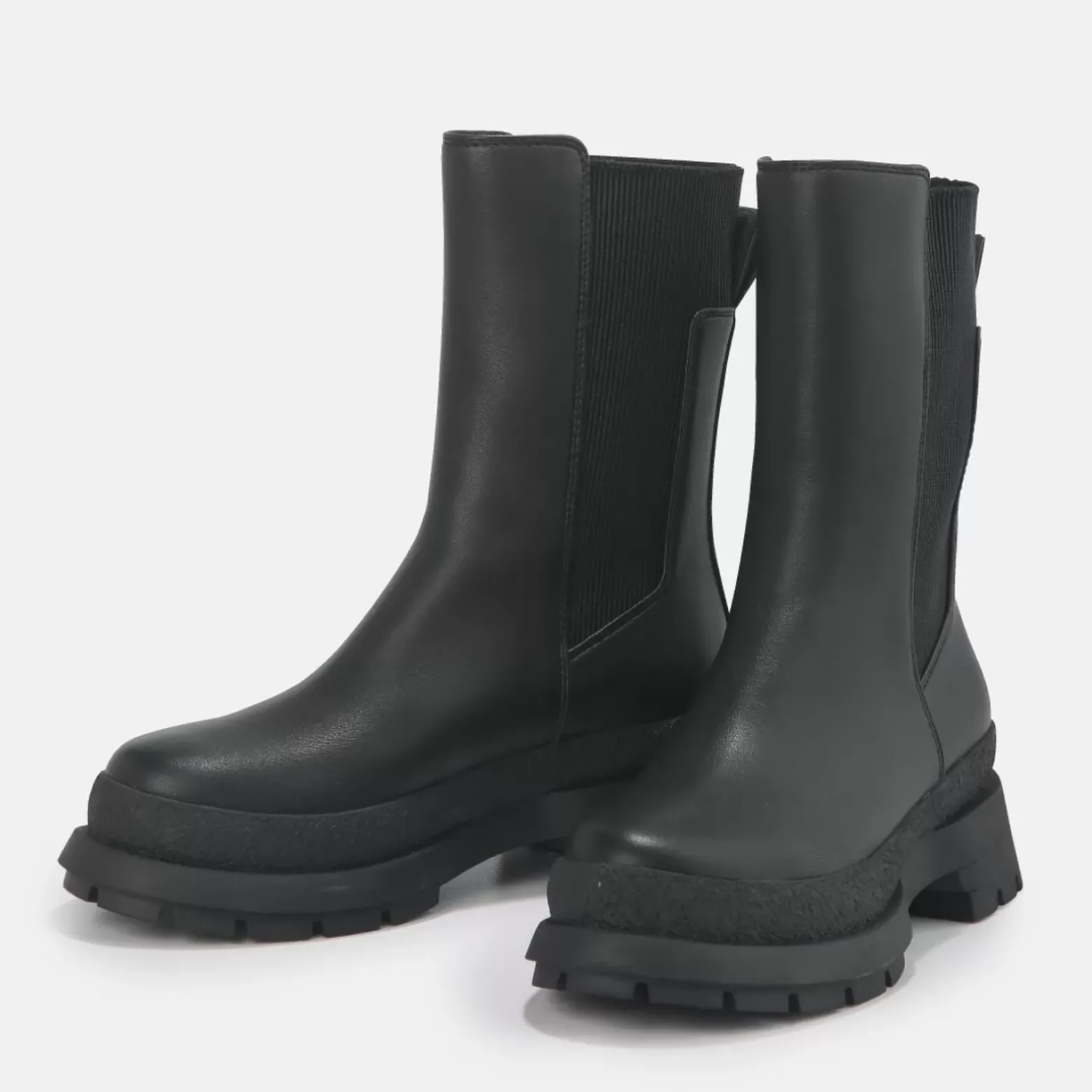 Online BUFFALO Shari Bottines Plates Veganes Noir