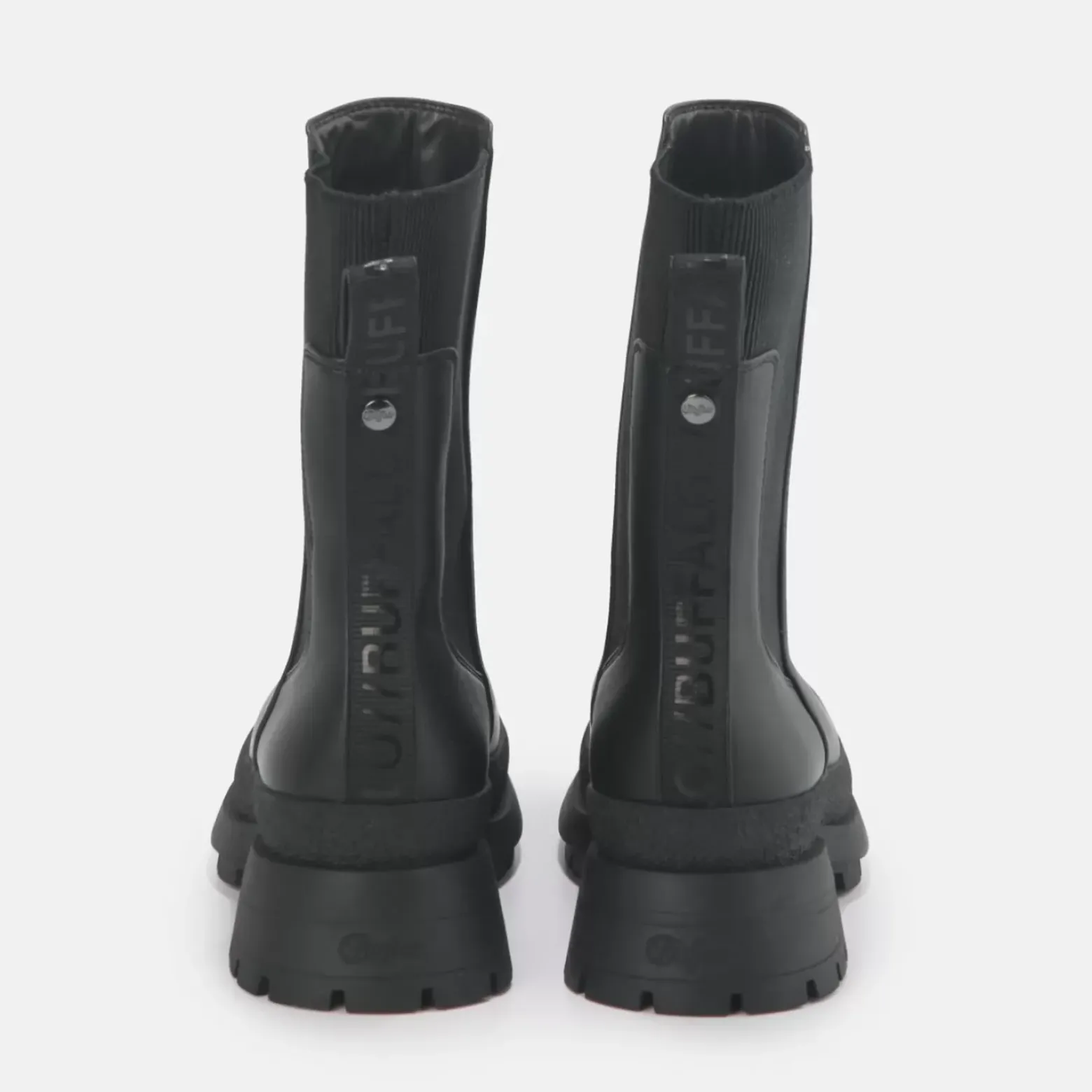 Online BUFFALO Shari Bottines Plates Veganes Noir