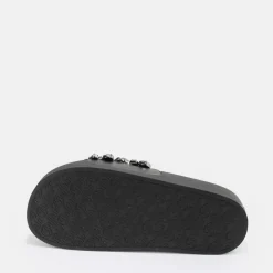 Fashion BUFFALO Sky Diamond Mules Plateforme Veganes Noir