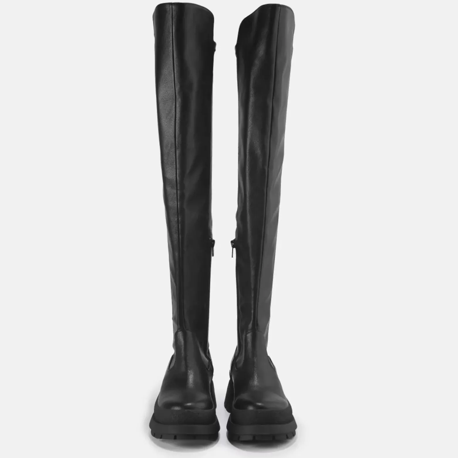 Store BUFFALO Sofia Bottes Plates Veganes Noir