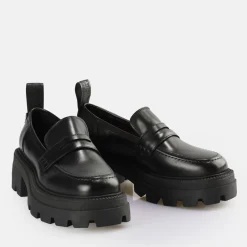 Store BUFFALO Square Loafer Chaussures Basses Noir