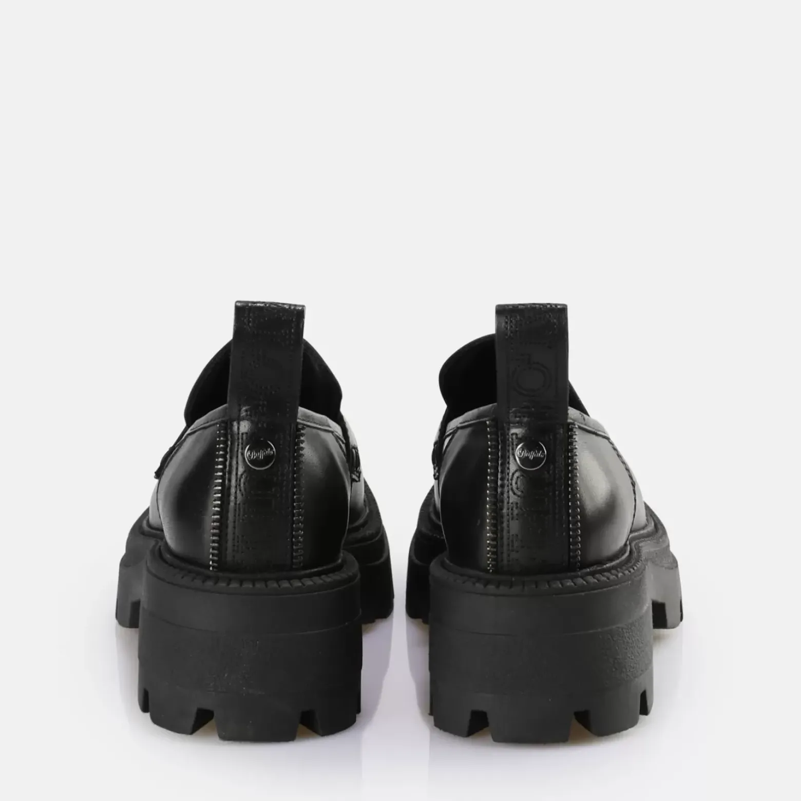 Store BUFFALO Square Loafer Chaussures Basses Noir
