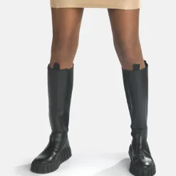 Shop BUFFALO Sunday Bottes Cuir Noir