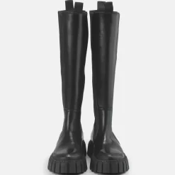 Shop BUFFALO Sunday Bottes Cuir Noir