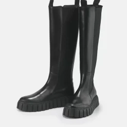 Shop BUFFALO Sunday Bottes Cuir Noir