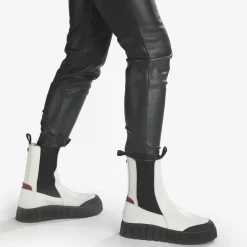 Sale BUFFALO Sunday Bottes Cuir Blanc