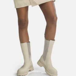 Best Sale BUFFALO Sveja Bottines Plates Veganes Creme