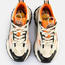 Hot BUFFALO Trail Baskets Basses Veganes/Orange/Noir Creme