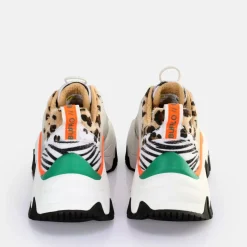 Flash Sale BUFFALO Trail Baskets Basses Veganes Mix Animal Blanc White/Animal