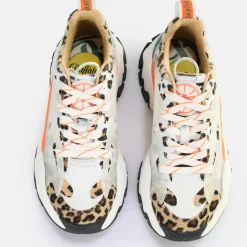 Flash Sale BUFFALO Trail Baskets Basses Veganes Mix Animal Blanc White/Animal