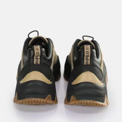 Discount BUFFALO Trail One Baskets Basses Vegan Coquille D'Oeuf/Noir Noir/Beige