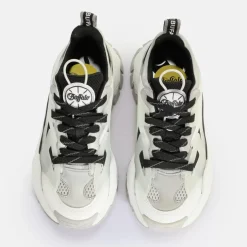 Discount BUFFALO Trail One Baskets Basses Vegan Argent/ Noir