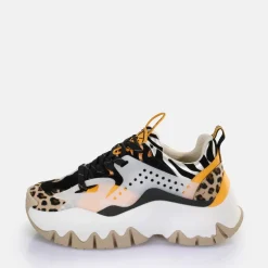 Discount BUFFALO Trail One Baskets Basses Vegan Melange Animal Schwarz/Animal