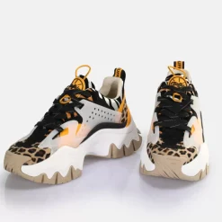 Discount BUFFALO Trail One Baskets Basses Vegan Melange Animal Schwarz/Animal