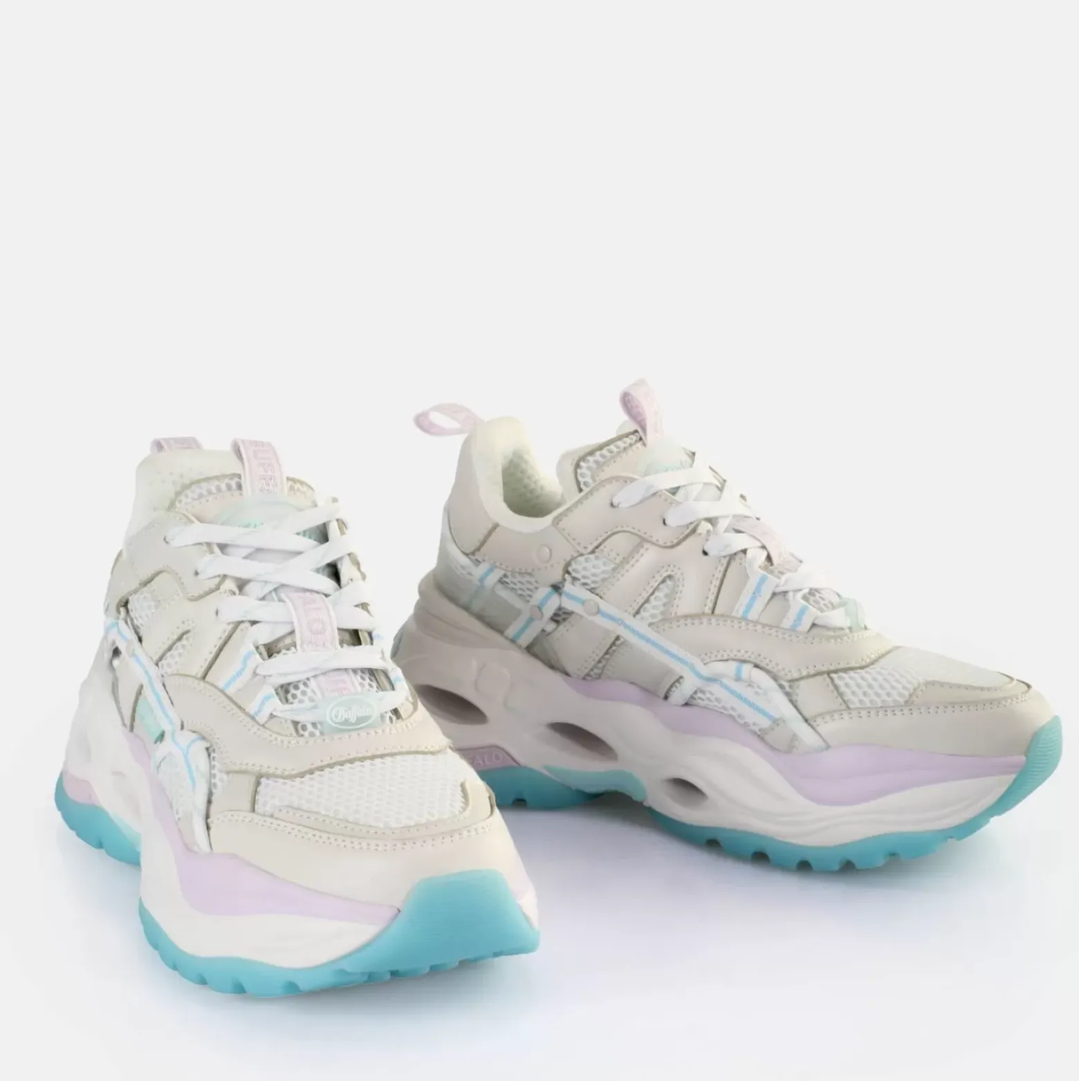 Flash Sale BUFFALO Triplet Hollow Baskets Basses Veganes Pastel Multicolore Pastell Multi