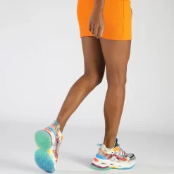 Cheap BUFFALO Triplet Hollow Baskets Basses Vegan Argent/ Violet