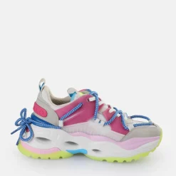 Best BUFFALO Triplet Lace Baskets Basses Veganes Clair/Fluo Multicolore Gris