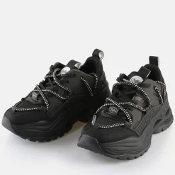 Store BUFFALO Triplet Lace Baskets Basses Veganes Noir