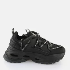 Store BUFFALO Triplet Lace Baskets Basses Veganes Noir