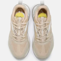 Flash Sale BUFFALO Triplet M Baskets Basses Veganes Et Blanc Beige