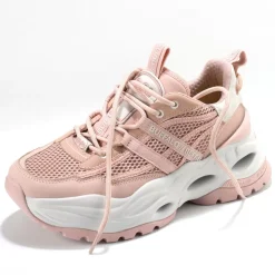 Flash Sale BUFFALO Triplet Nrg Baskets Basses Vegan Rose Clair Rose Vif