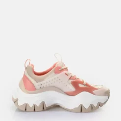 Flash Sale BUFFALO Triplet Nrg Baskets Basses Vegan Rose Clair Rose Vif