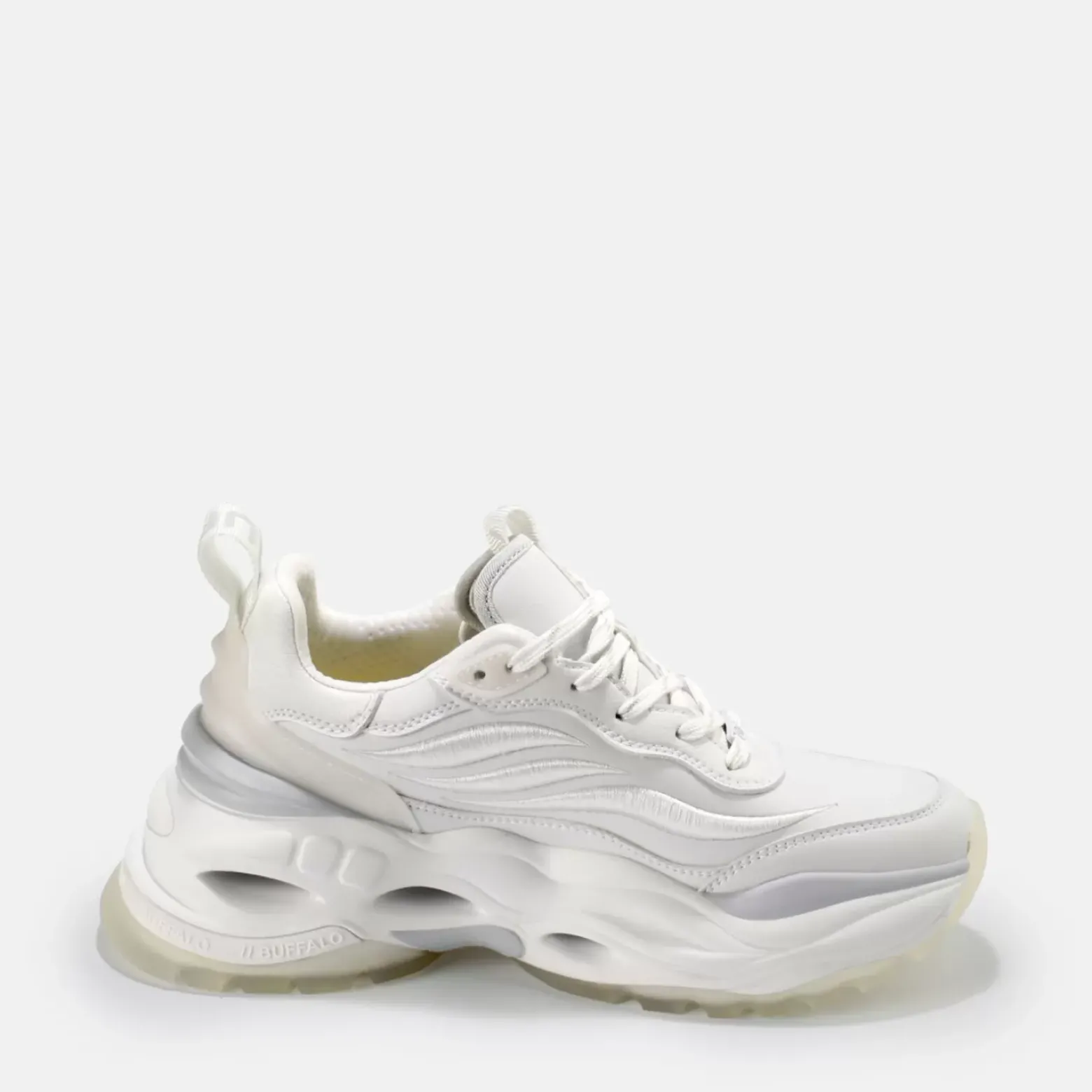 Fashion BUFFALO Triplet Third Baskets Veganes Blanc