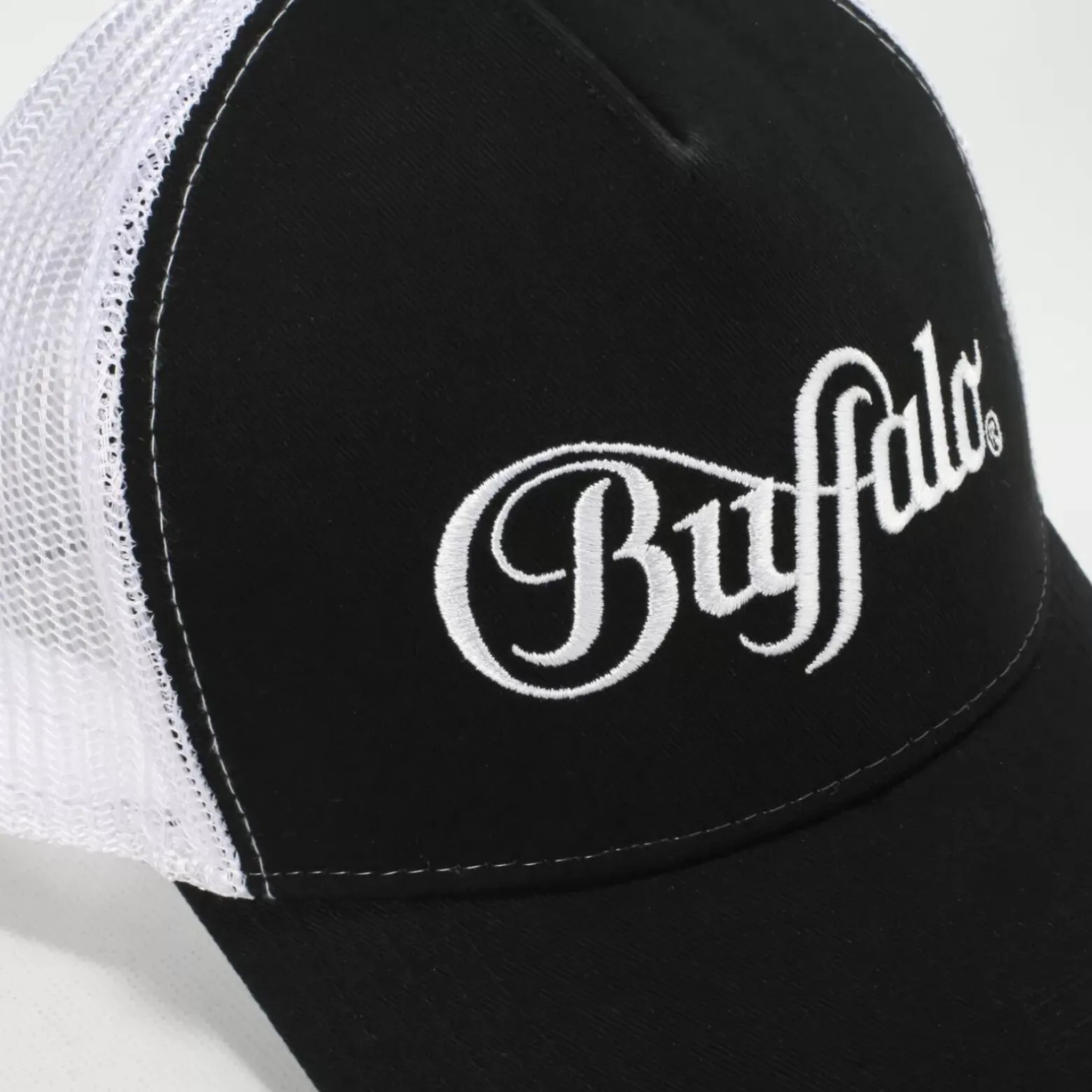 Outlet BUFFALO Trucker-Caps-Cotton-Noir/Blanc Noir-Blanc