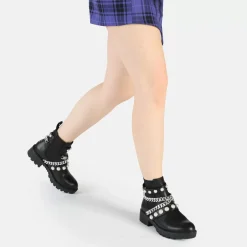 Online BUFFALO Wave Pearl Chelsea Bottes Vegan Noir