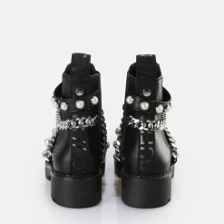 Online BUFFALO Wave Pearl Chelsea Bottes Vegan Noir