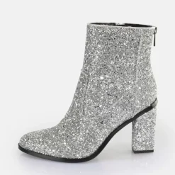 Hot BUFFALO Zoe Ankle Bottines Vegan Argent
