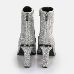 Hot BUFFALO Zoe Ankle Bottines Vegan Argent