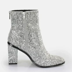 Hot BUFFALO Zoe Ankle Bottines Vegan Argent
