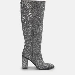 Fashion BUFFALO Zoe Boot Bottes Veganes Gris Glitzer/Silber