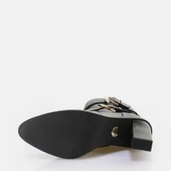 Cheap BUFFALO Zoe Buckle Boot Bottes Vegan Noir